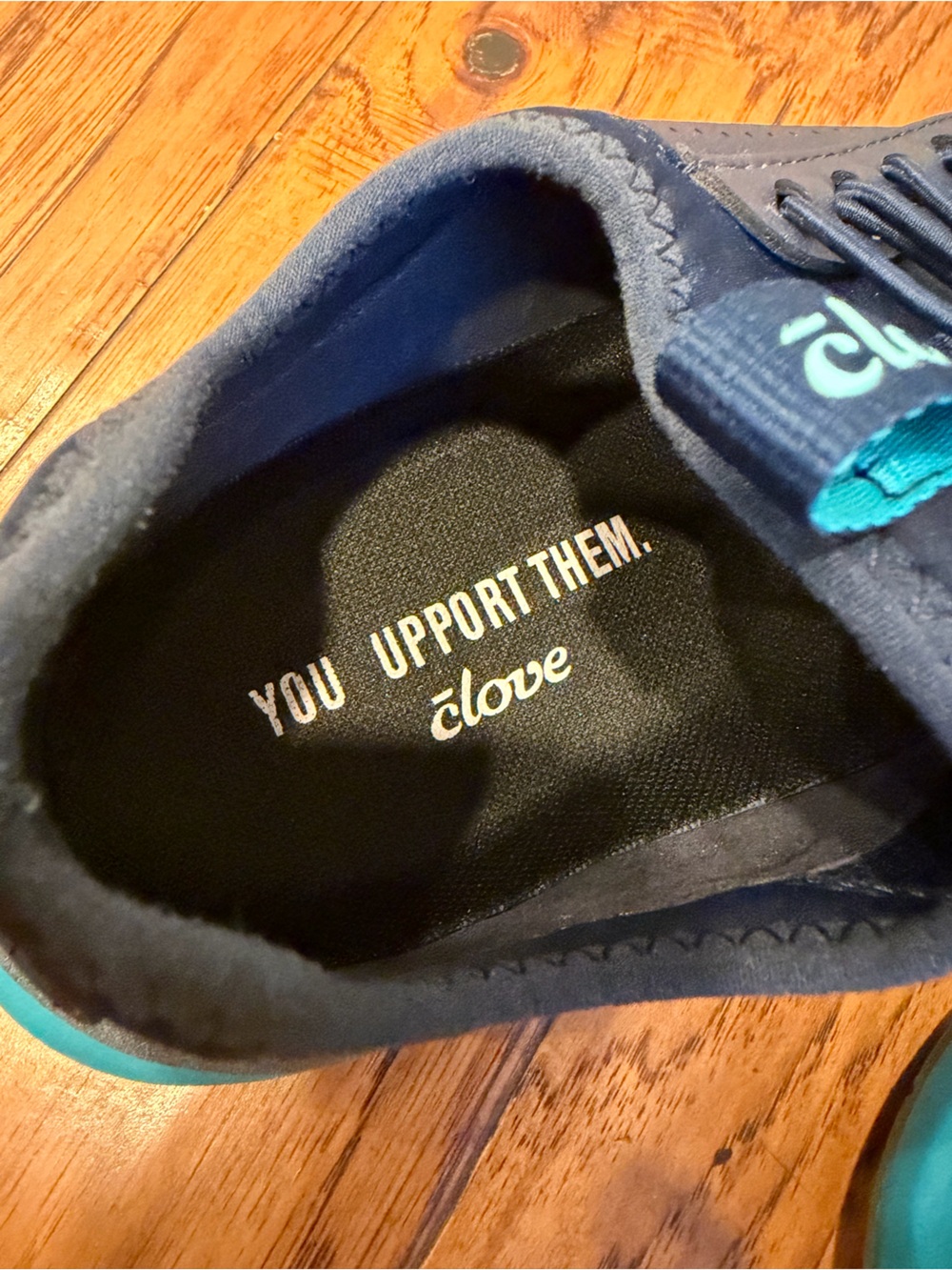 Love Navy and Teal Casual Sneaker - Picture 7 of 8
